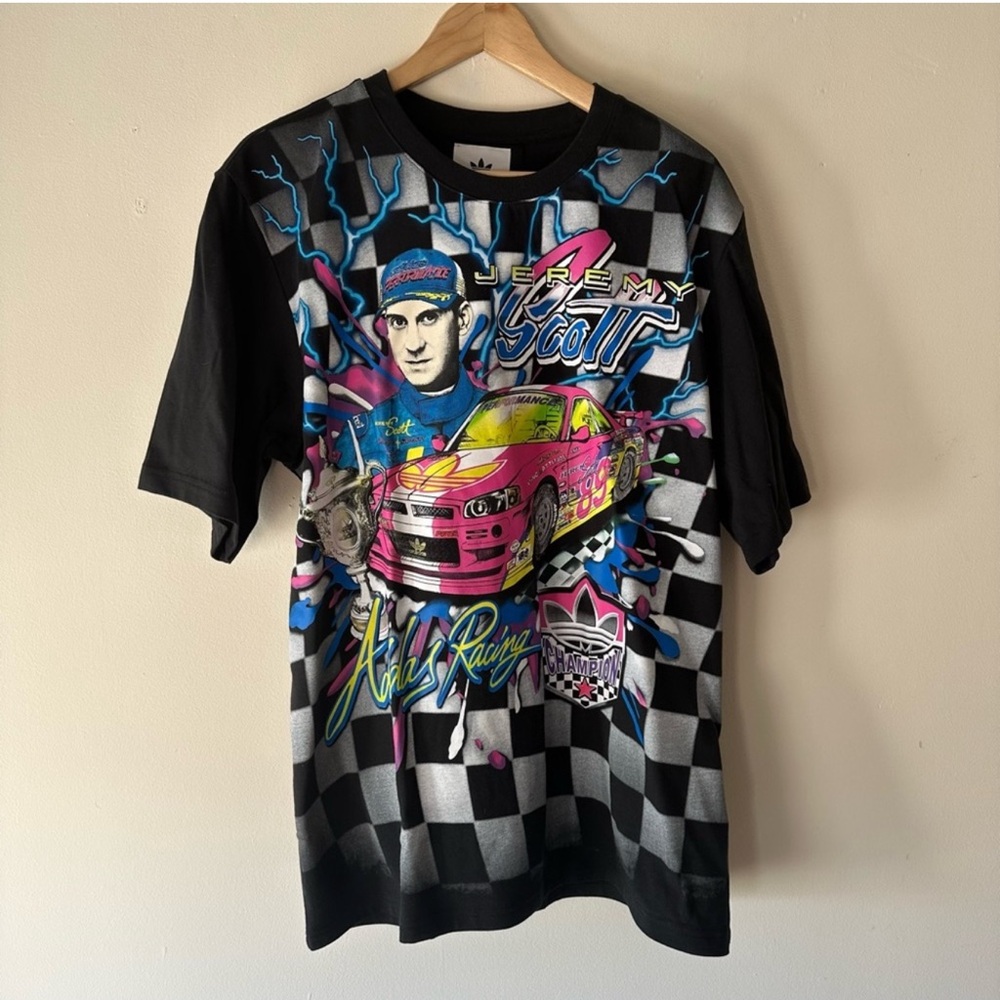 Adidas Jeremy Scott Graphic Black Shirt